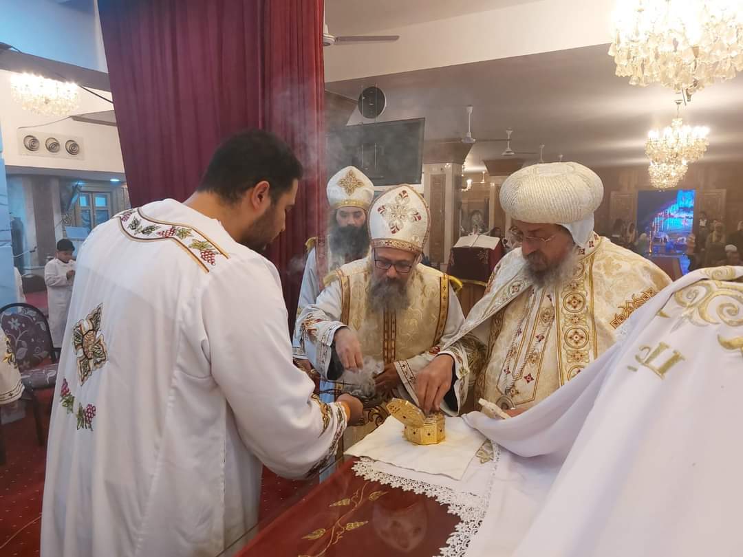صلاة اللقان وقداس عيد الغطاس بكنيسة مارجرجس بأرمنت
