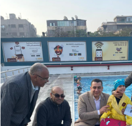 الطفلة تاليا معمسئولى الوزارة و المركز الاولمبى الطفلة تاليا معمسئولى الوزارة و المركز الاولمبى