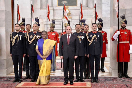 رئيسة الجمهورية الهندية والرئيس عبد الفتاح السيسى (2)