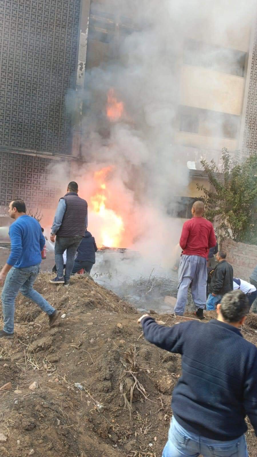 حريق المدينة الجامعية لجامعة الأزهر الشريف (6)
