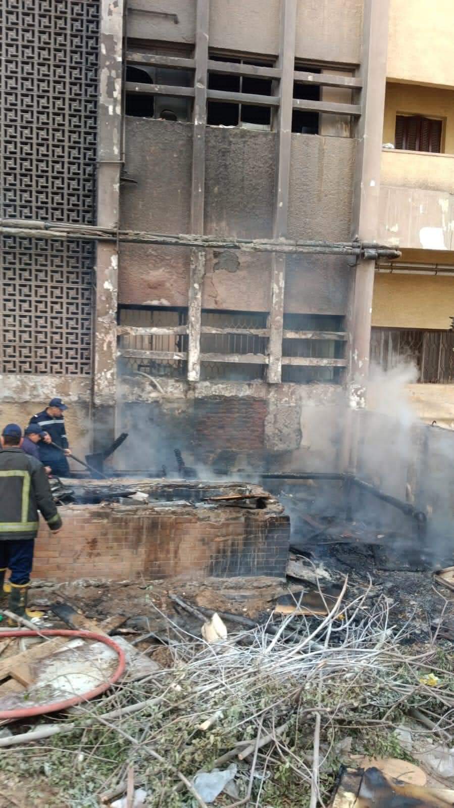 حريق المدينة الجامعية لجامعة الأزهر الشريف (1)
