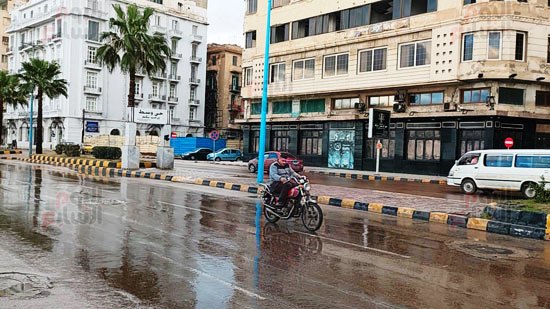 الأمطار فى الاسكندرية