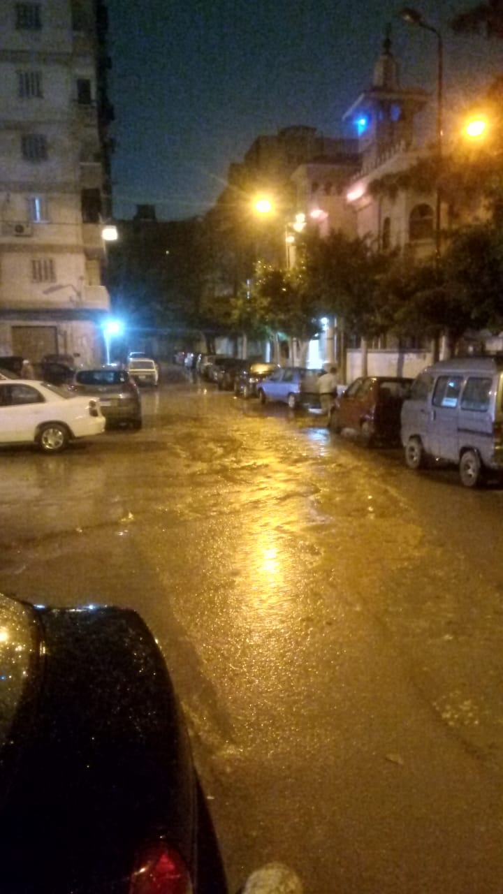 سقوط امطار بمحافظة الاسكندرية