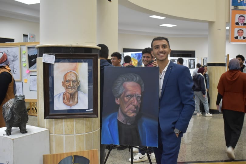 Al-Arabi's participation in paintings at the Faculty of Specific Education, Kafr El-Sheikh University