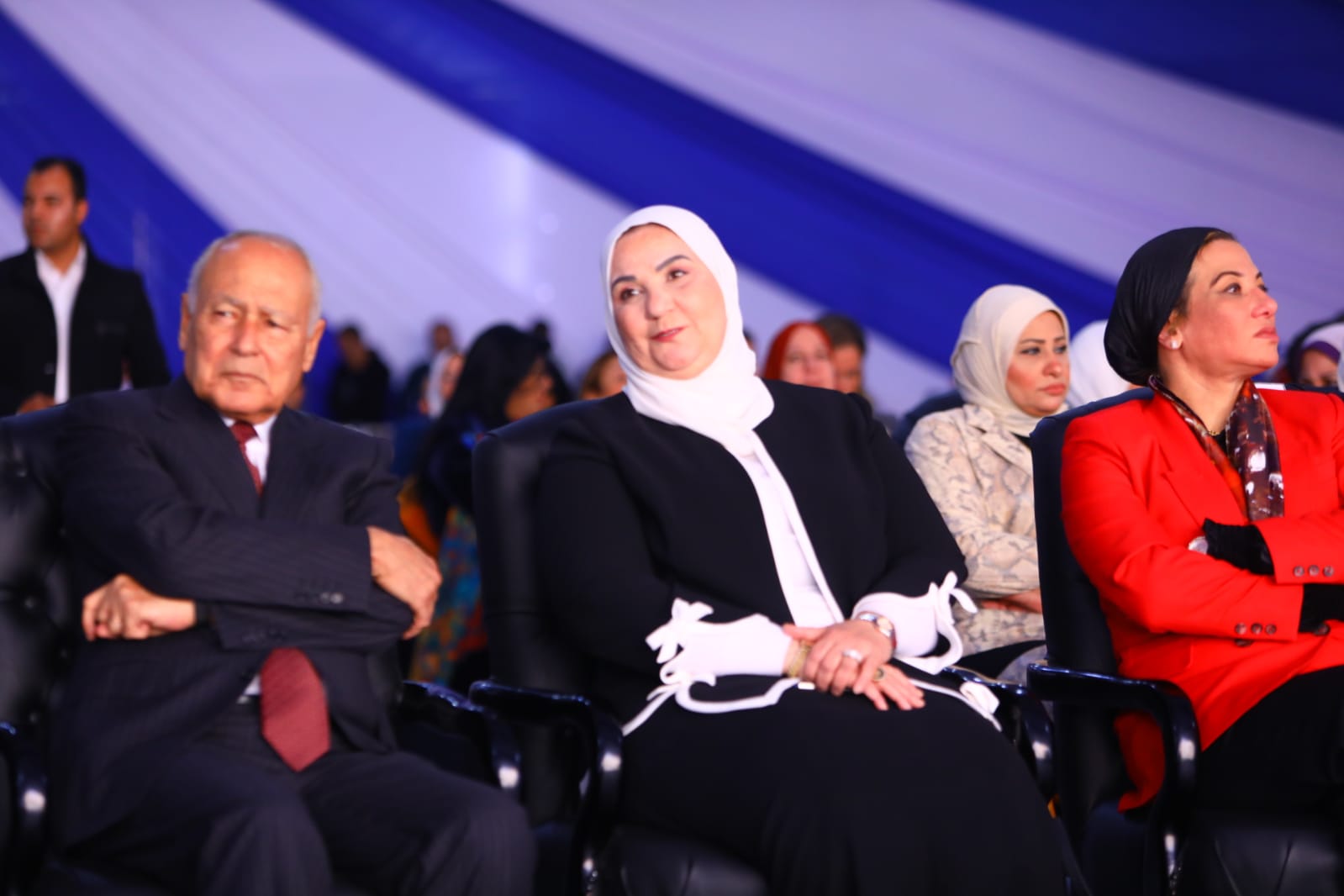 وزيرة التضامن الاجتماعى وأحمد أبو الغيط