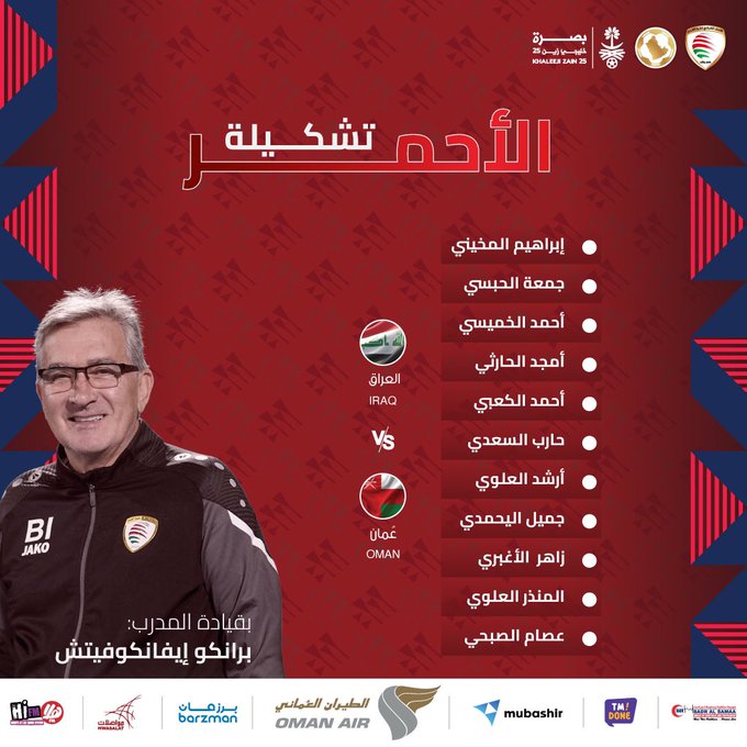 تشكيلة المنتخب العماني تشكيلة المنتخب العماني