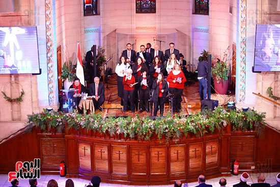 الكنيسة الإنجيلية تحتفل بعيد الميلاد المجيد بقصر الدوبارة (26)