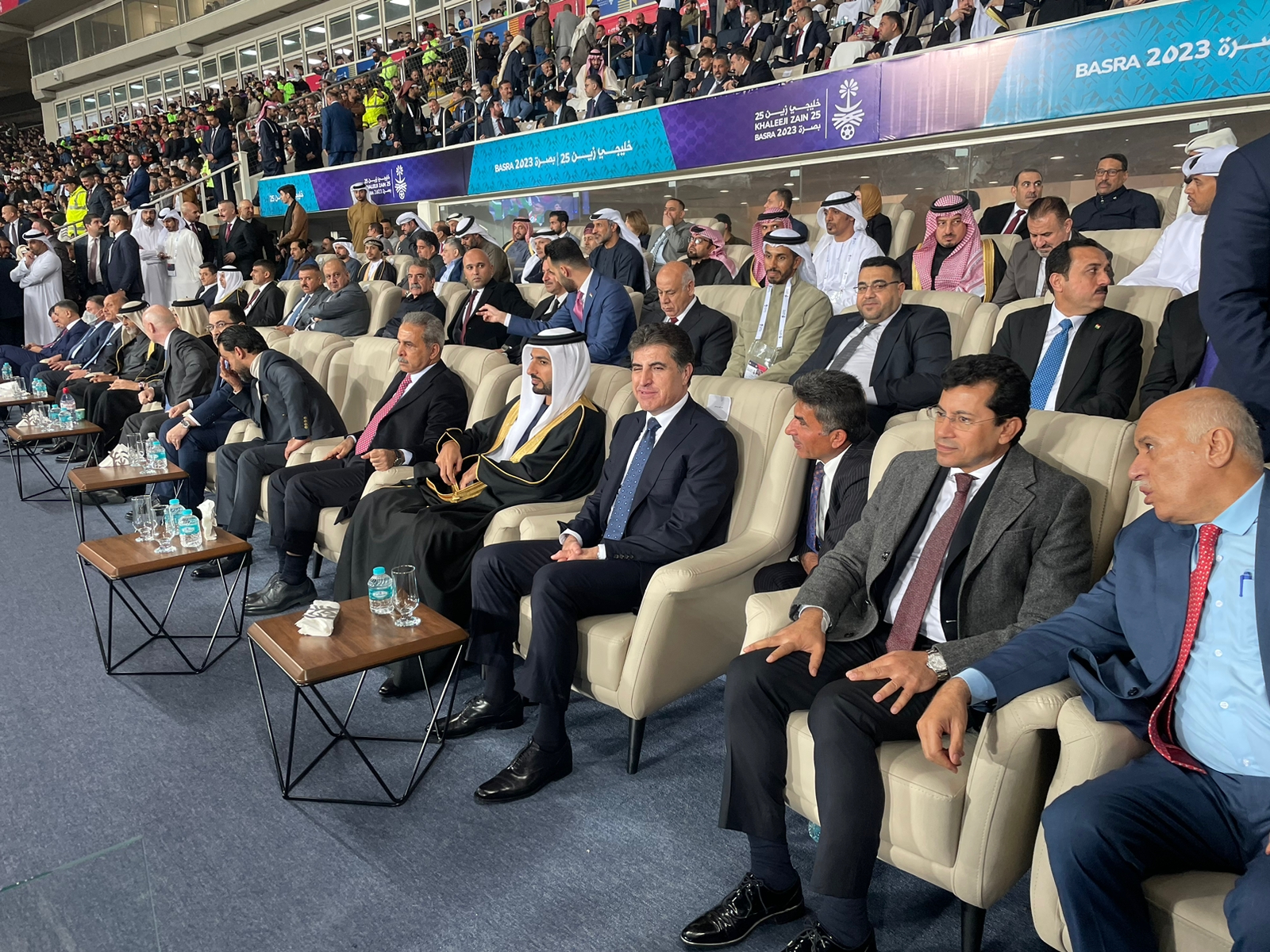 وزير الرياضة يشهد افتتاح كأس الخليج العربى بالعراق