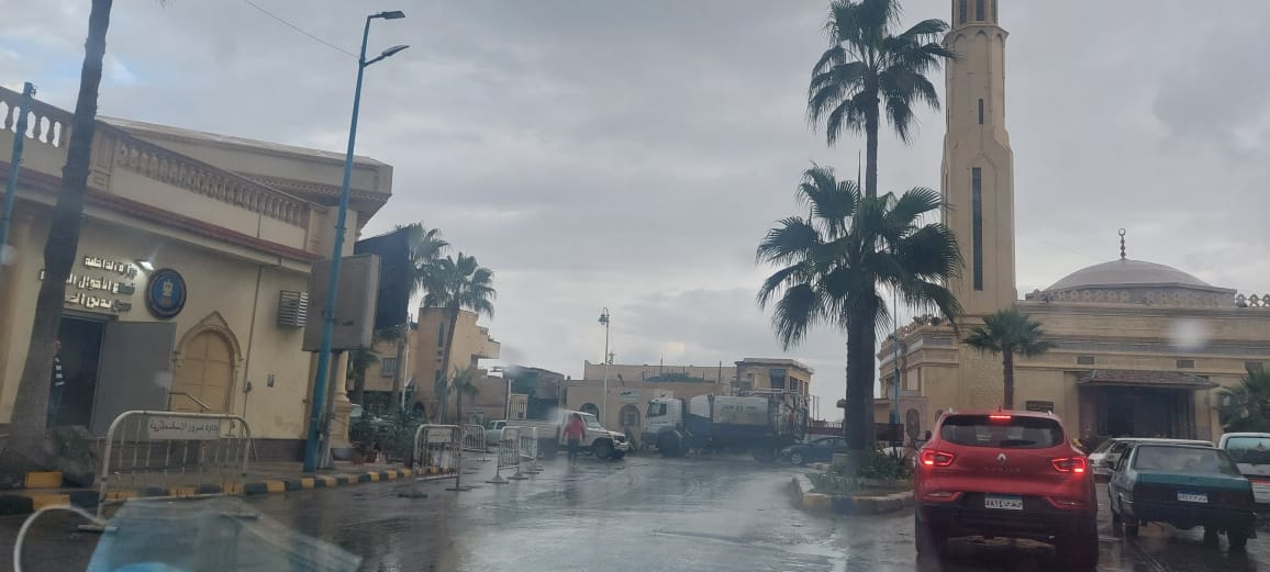الأمطار تضرب الإسكندرية (2)
