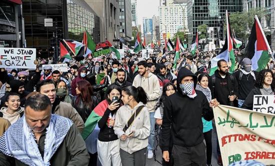 مظاهرات حول العالم تطالب بوقف العدوان الإسرائيلي على غزة (14)