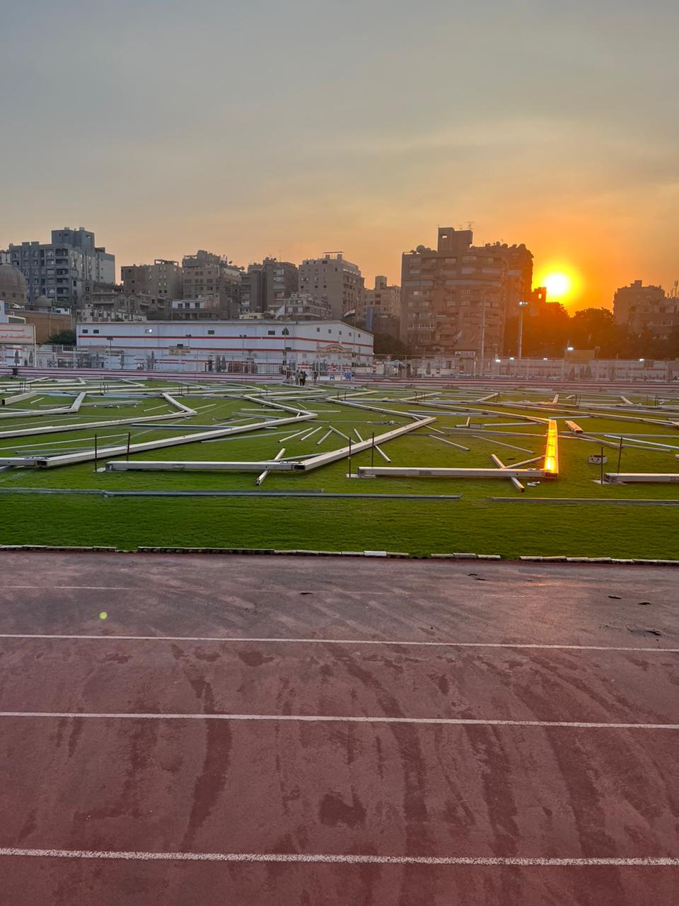 تجهيز ملعب عبد اللطيف أبو رجيلة لانتخابات الزمالك  (6)