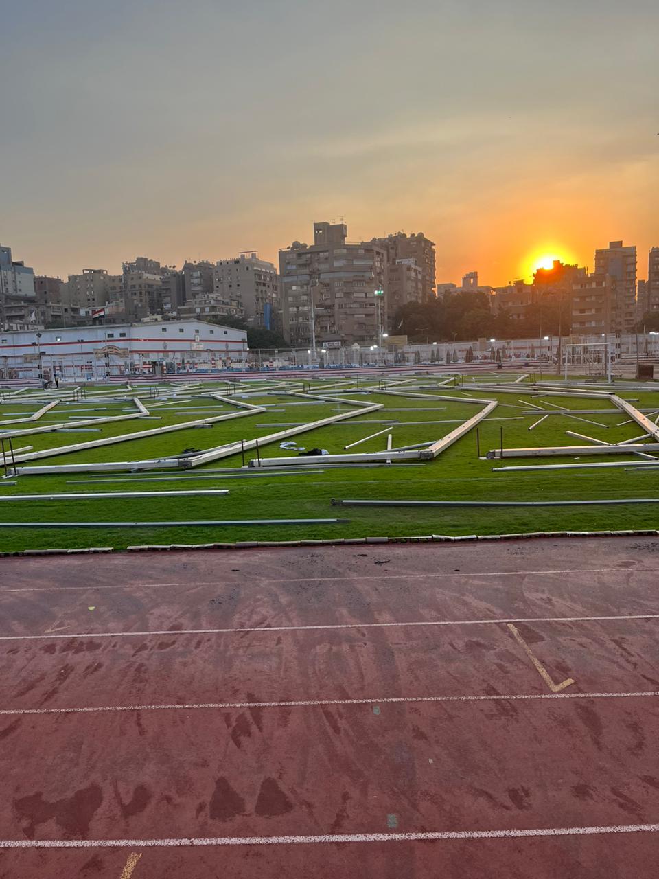 تجهيز ملعب عبد اللطيف أبو رجيلة لانتخابات الزمالك  (3)