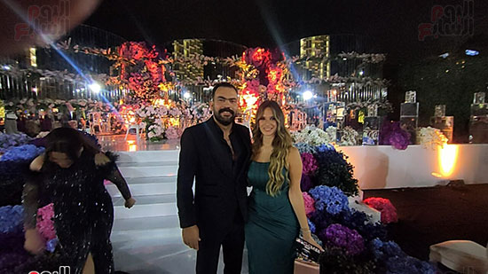 حفل زفاف الفنان تامر عاشور وعروسه الإعلامية نانسي نور (8)