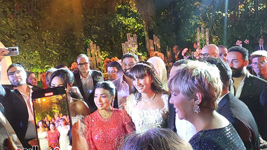 حفل زفاف الفنان تامر عاشور وعروسه الإعلامية نانسي نور (6)