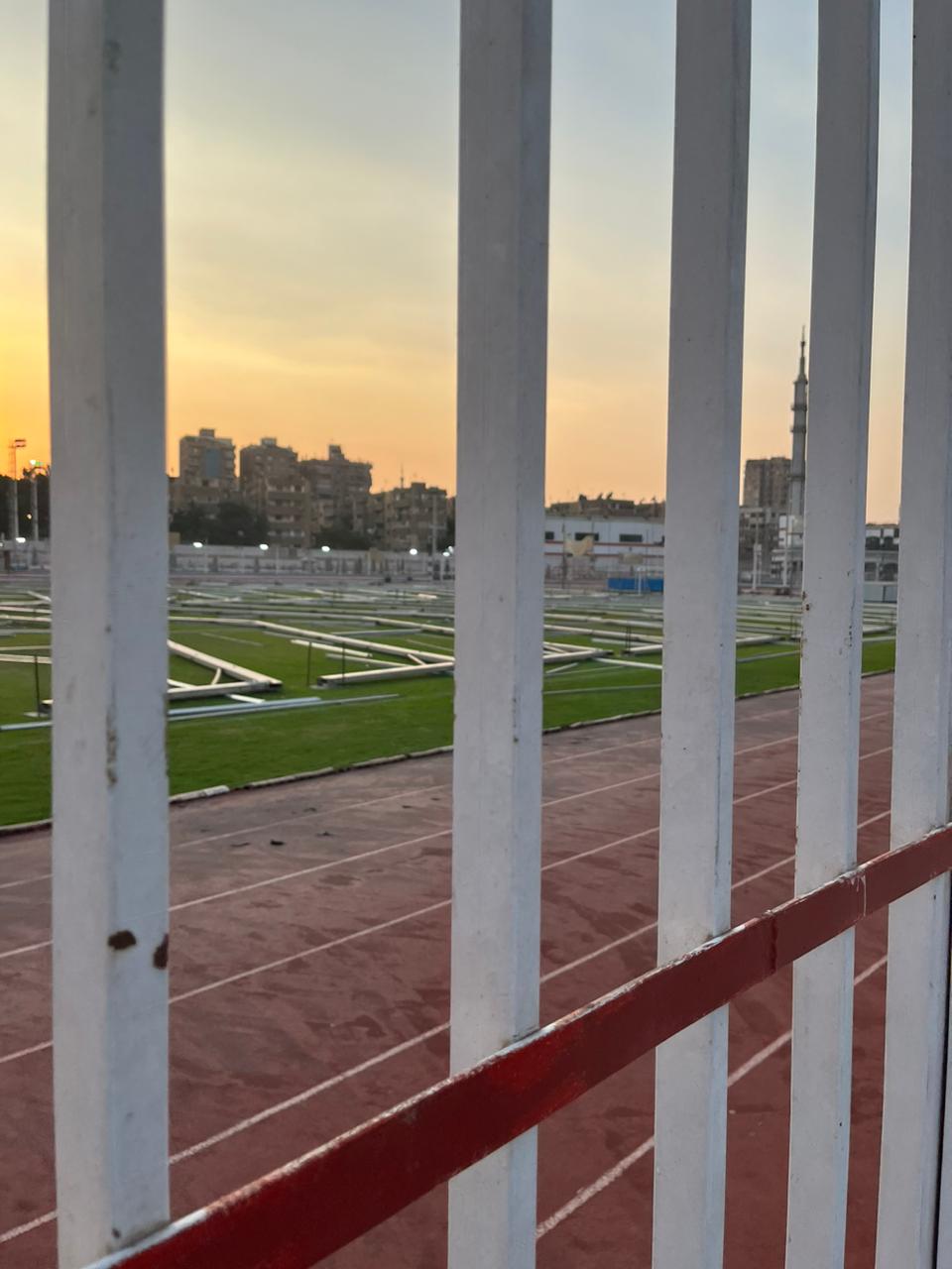تجهيز ملعب عبد اللطيف أبو رجيلة لانتخابات الزمالك  (2)