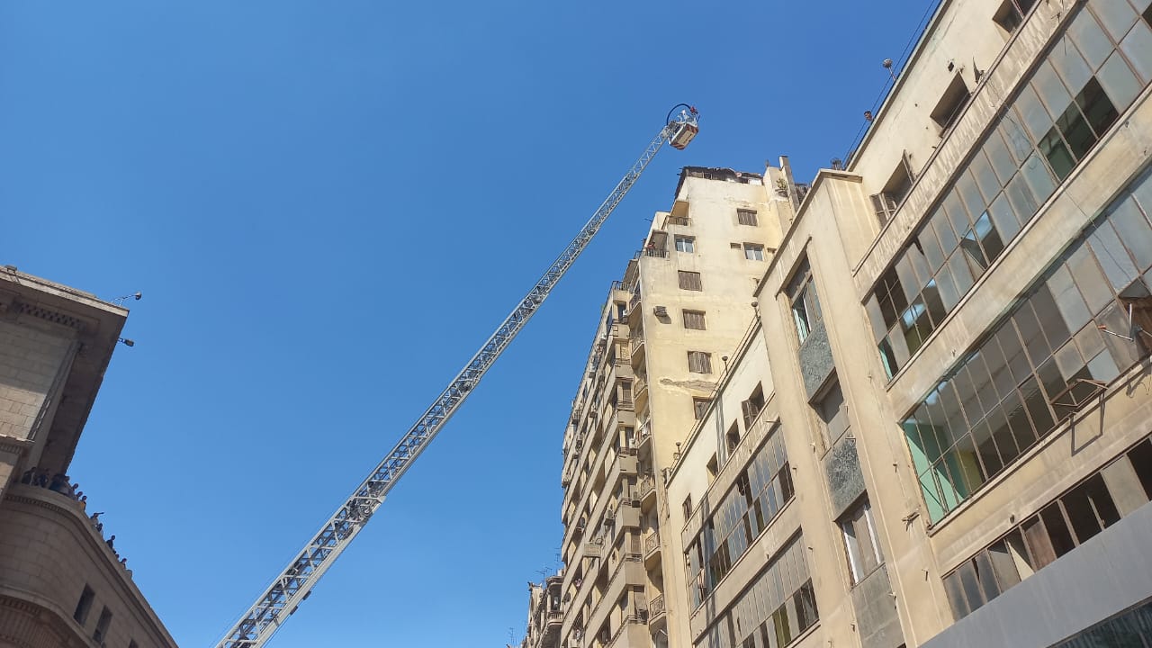 حريق مخزن وسط البلد بالقاهرة (2)