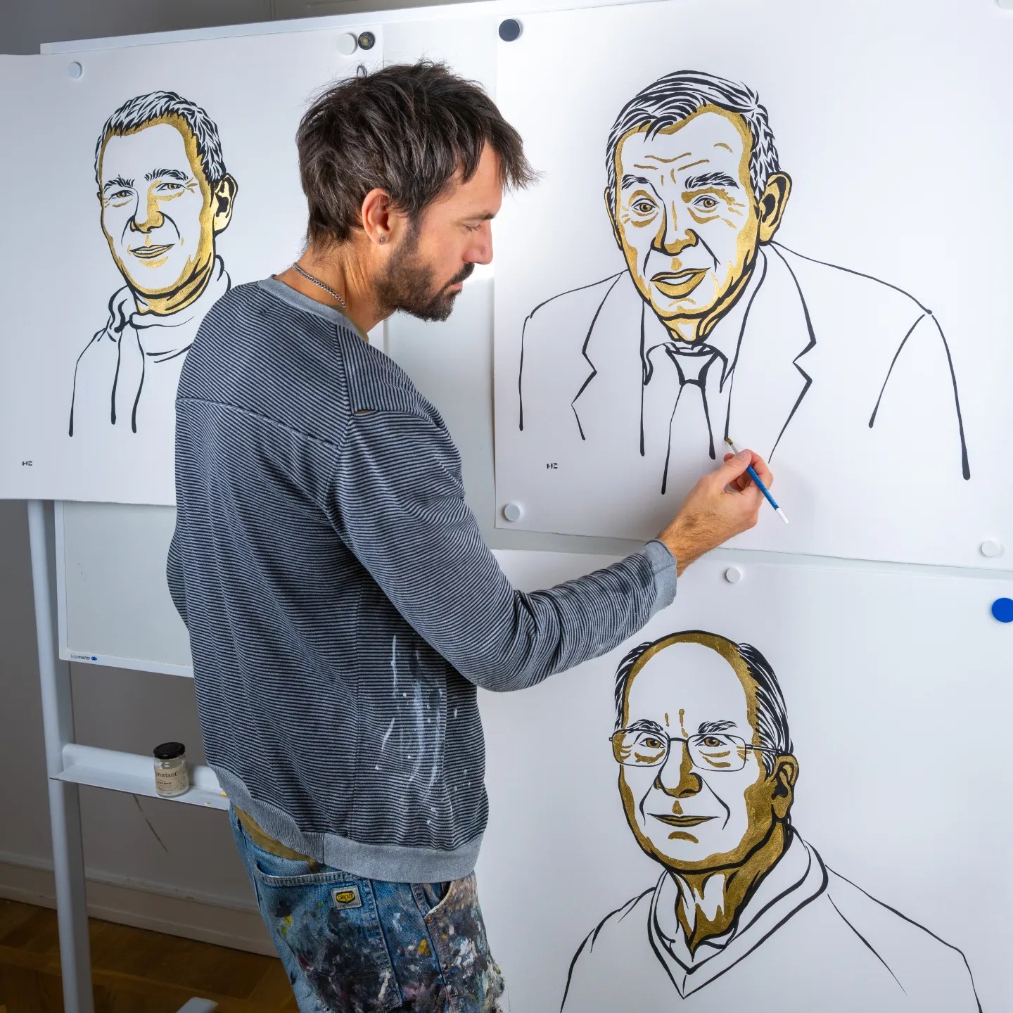 نيكلاس المهيد يرسم الفائزون بجائزة نوبل للكيمياء 2023