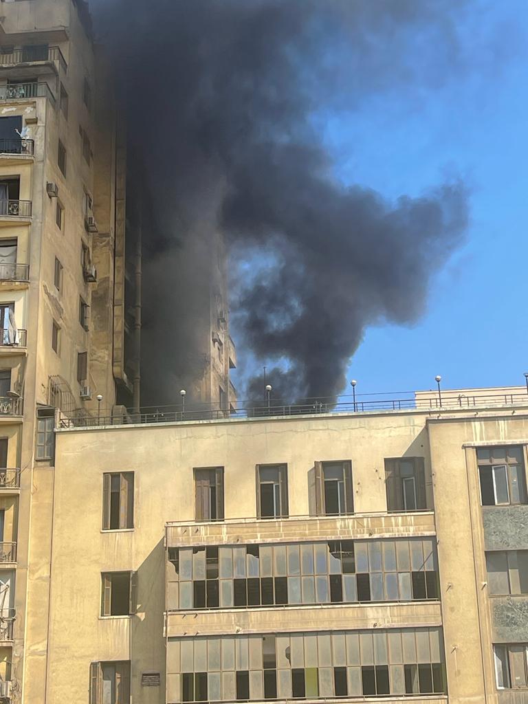 حريق مخزن وسط البلد بالقاهرة (6)