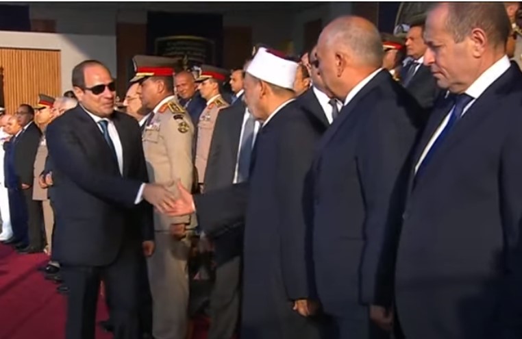 الرئيس السيسي يصل احتفالية تخريج دفعات جديدة من الكليات العسكرية (3)