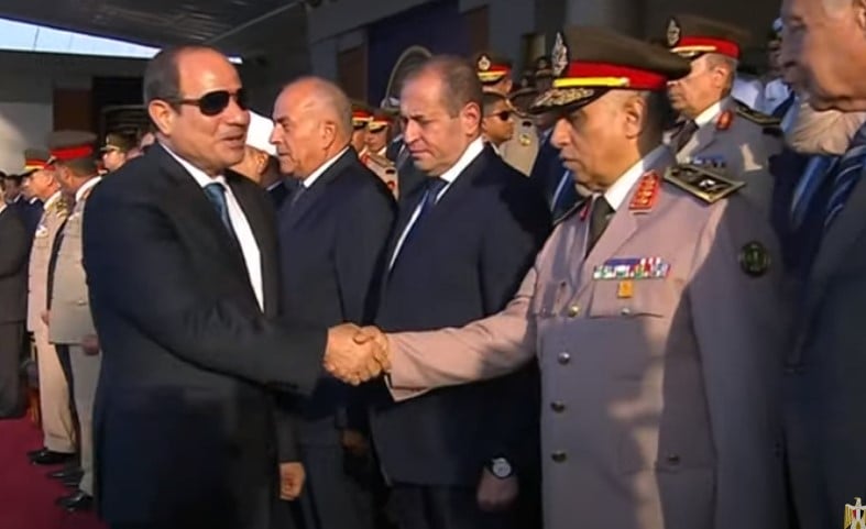 الرئيس السيسي يصل احتفالية تخريج دفعات جديدة من الكليات العسكرية (4)