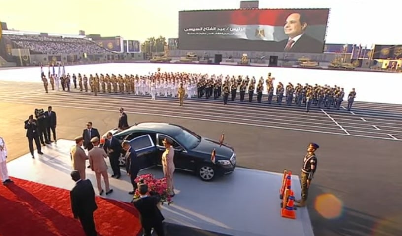 الرئيس السيسي يصل احتفالية تخريج دفعات جديدة من الكليات العسكرية (2)