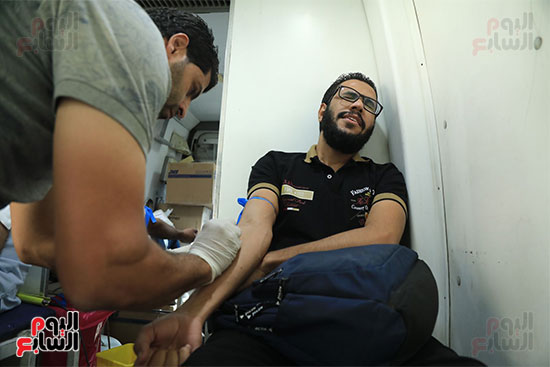 حمله شفاء الاورمان للتبرع بالدم للاشقاء فى فلسطين   (3)