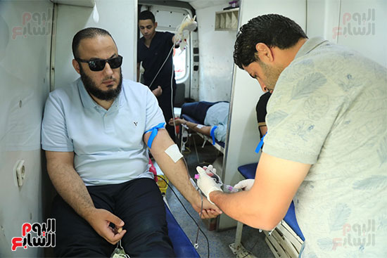 حمله شفاء الاورمان للتبرع بالدم للاشقاء فى فلسطين   (4)