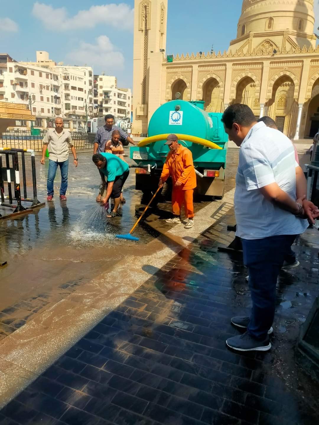 تنظيف ساحة احتفال مولد السيد البدوي (7)