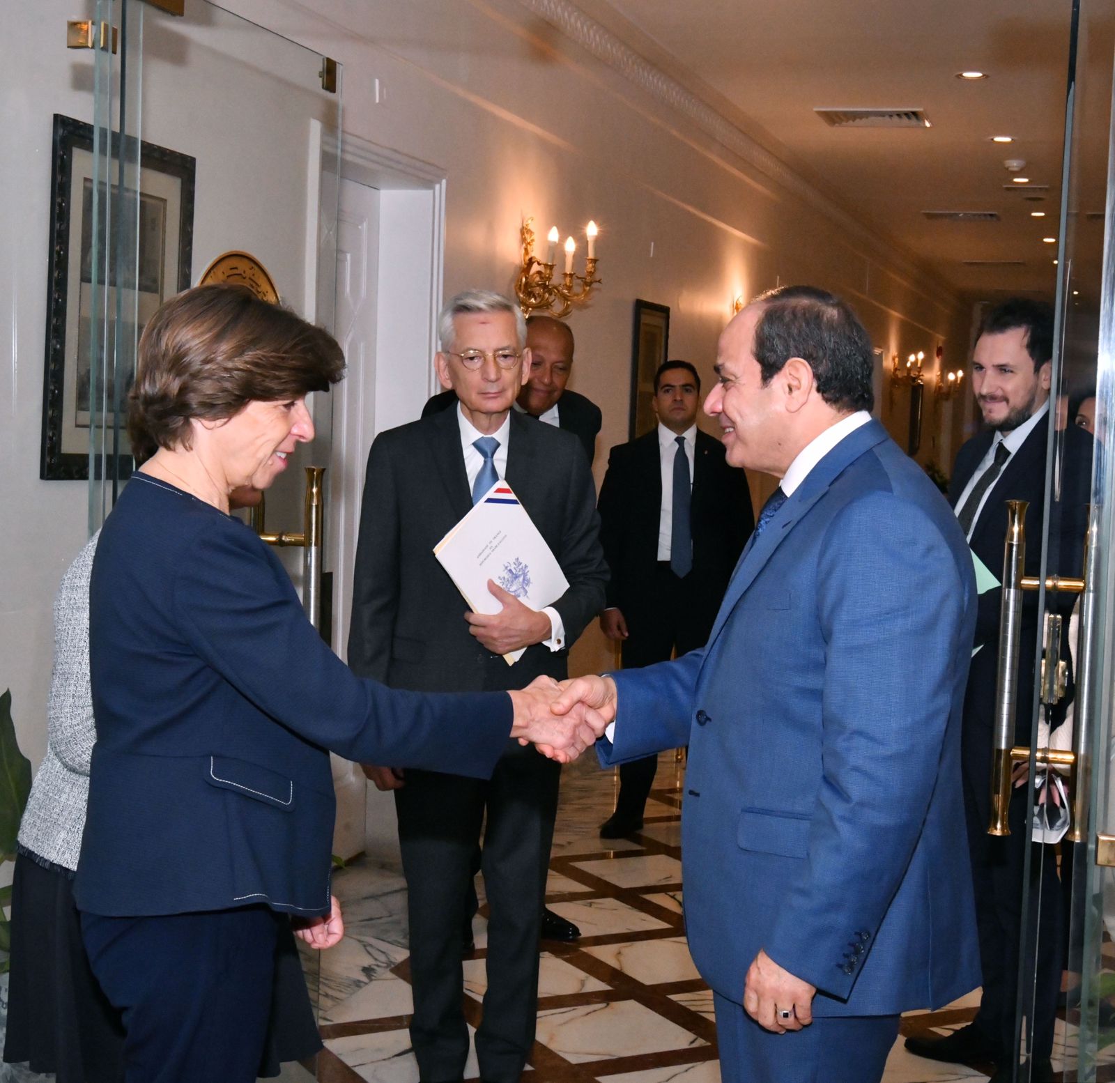 الرئيس السيسى يستقبل وزيرة خارجية فرنسا (2)