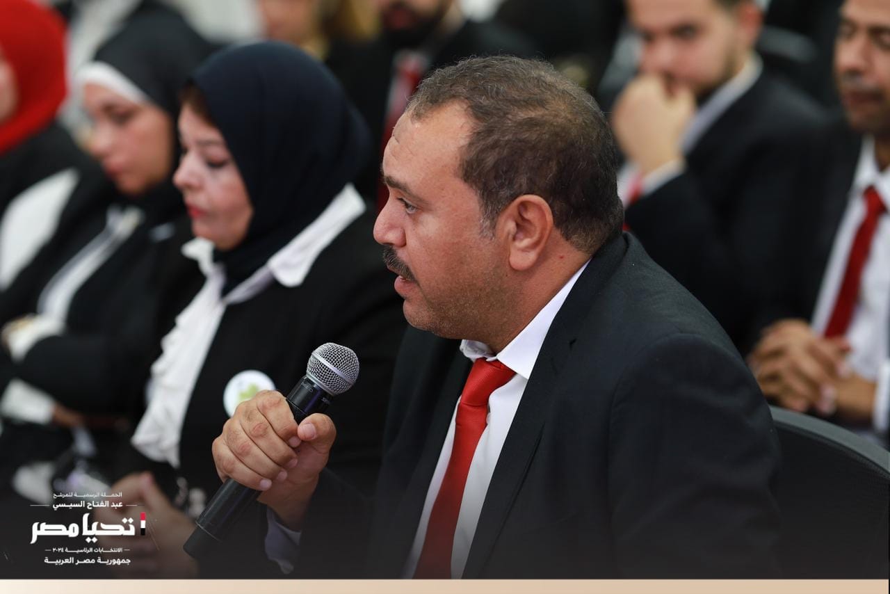 الحملة الرسمية للمرشح الرئاسى عبد الفتاح السيسي تستقبل وفداً من اتحاد شباب العمال بمقرها الرئيسي (6)