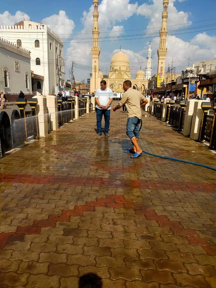 تنظيف ساحة احتفال مولد السيد البدوي (3)
