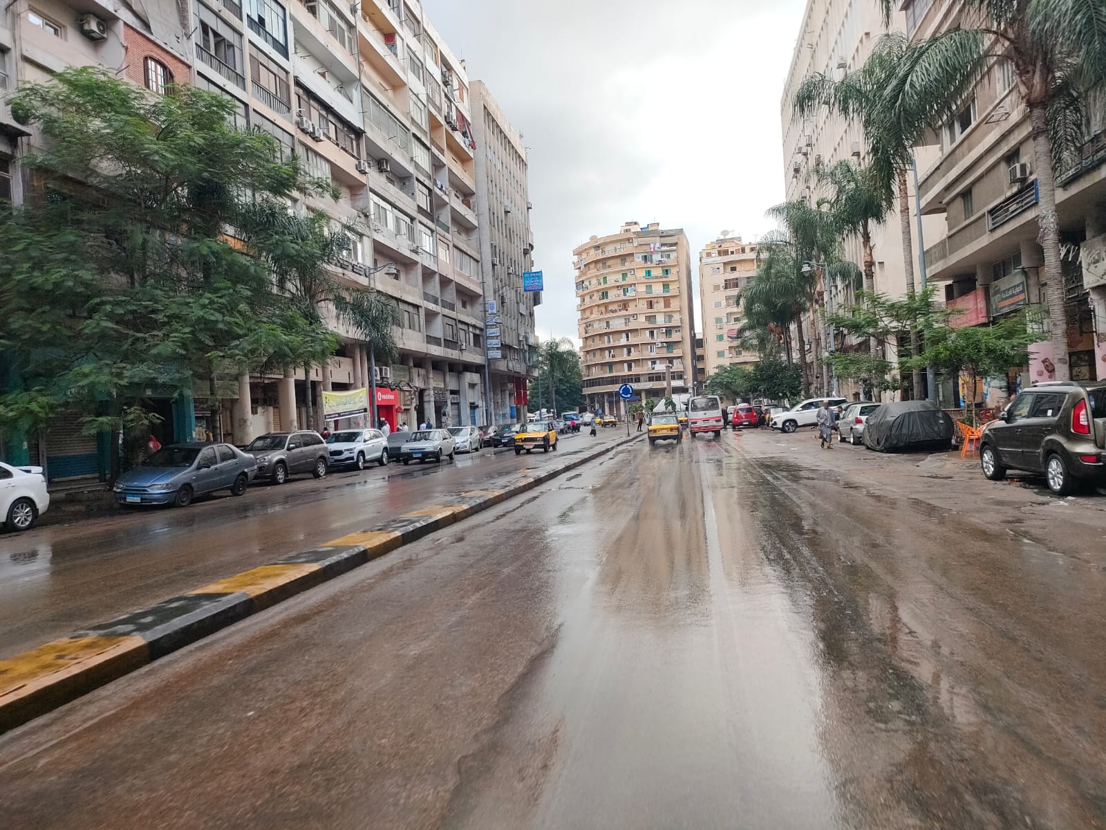 أمطار متوسطه علي  الإسكندرية