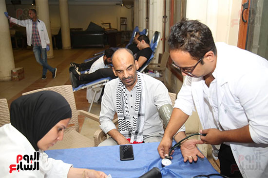 لجنة التبرع بالدم بنقابة الممثلين متضامنين مع فلسطين (3)