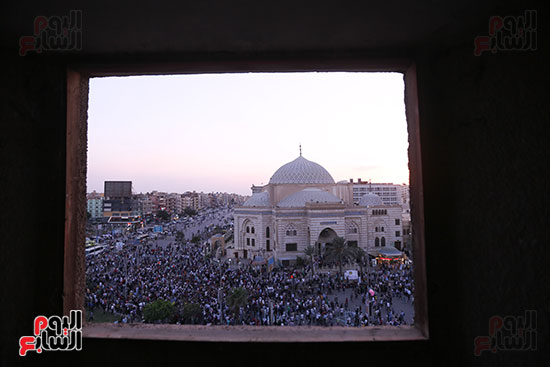 مظاهرة حاشدة بميدان الحصرى لدعم غزة (13)