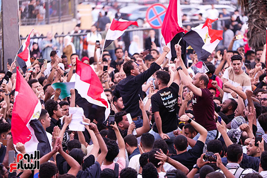 مظاهرة حاشدة بميدان الحصرى لدعم غزة (4)