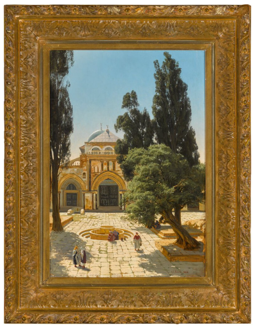 لوحة القدس للفنان كارل كوين شيرم