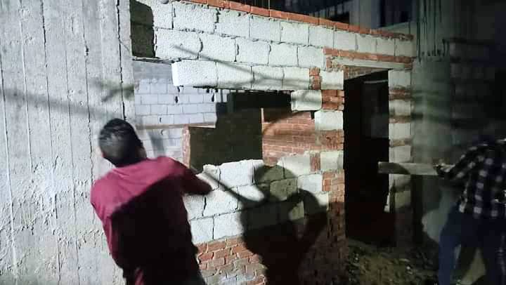 إيقاف أعمال بناء مخالف في حي المنتزة ثان بالاسكندرية