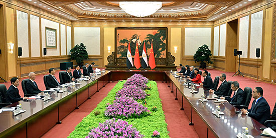 رئيس جمهورية الصين يستقبل رئيس الوزراء والوفد المرفق ‎ (9)