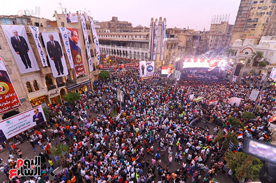 مسيرة من المطرية إلى ميدان الكوربة للاحتفال بنصر أكتوبر والمطالبة بترشح الرئيس السيسى (5)