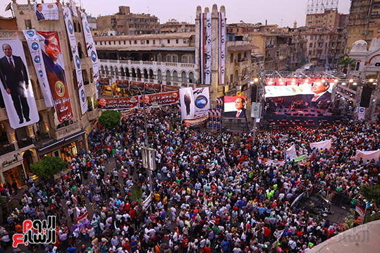 مسيرة من المطرية إلى ميدان الكوربة للاحتفال بنصر أكتوبر والمطالبة بترشح الرئيس السيسى (8)