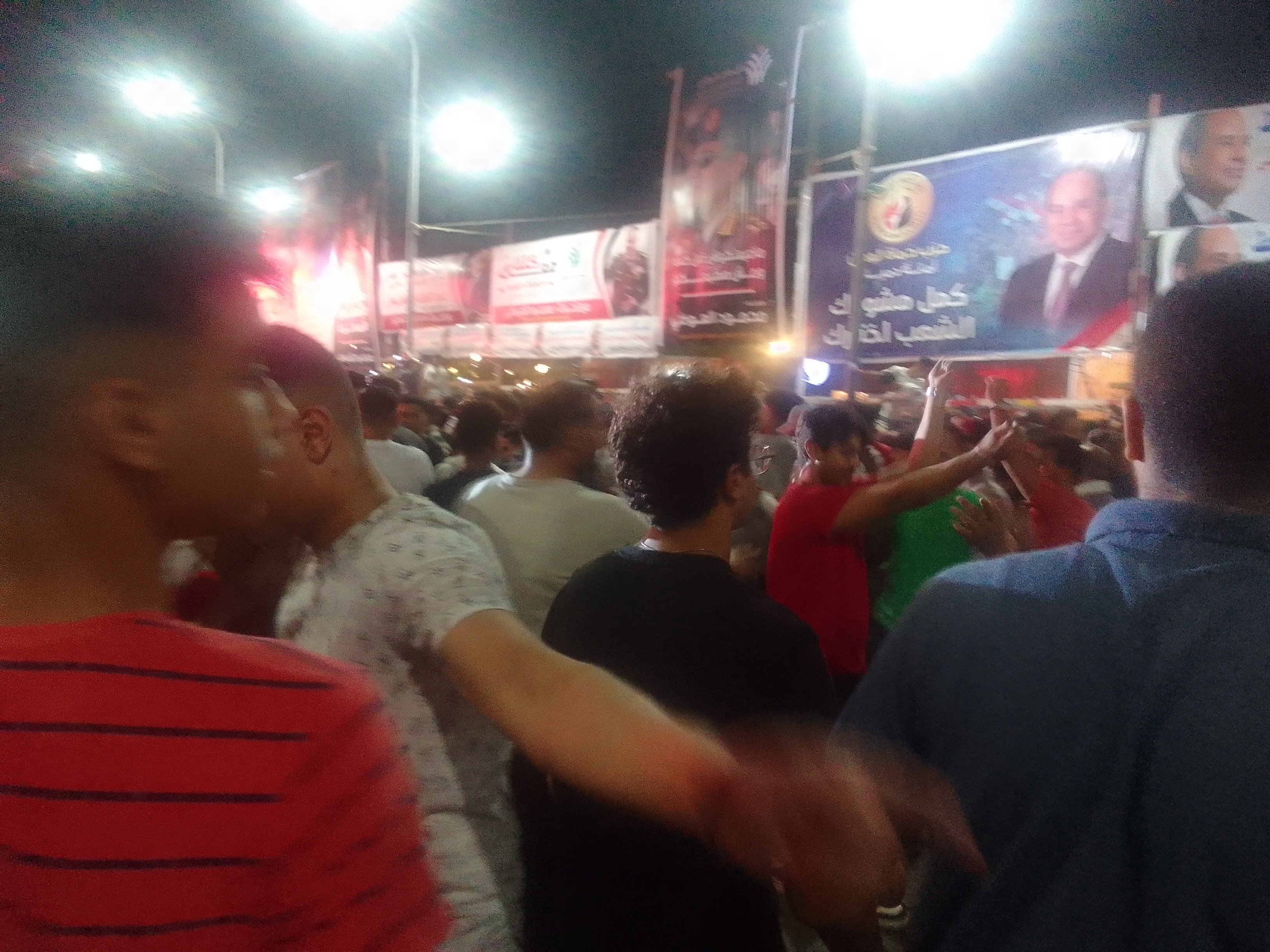 احتفالات الدمايطة عقب إعلان الرئيس ترشحه (4)