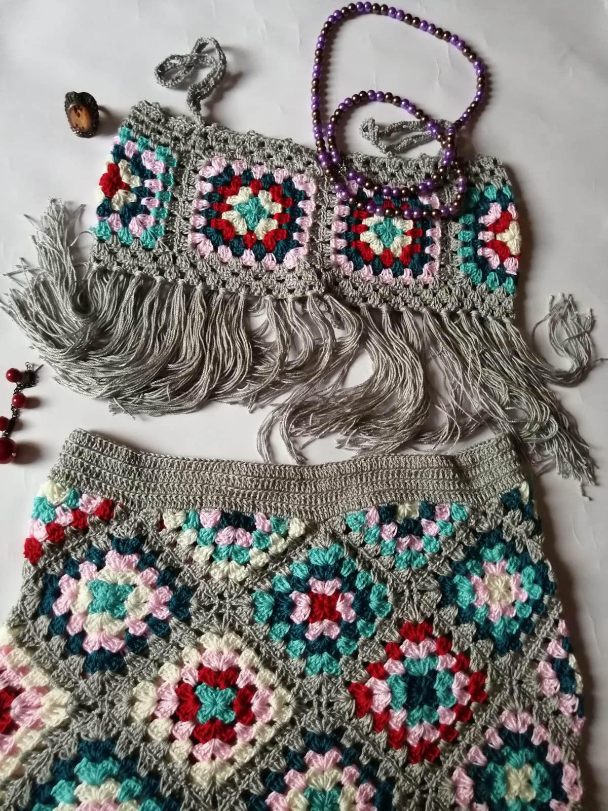 جيب وتوب كروشيه