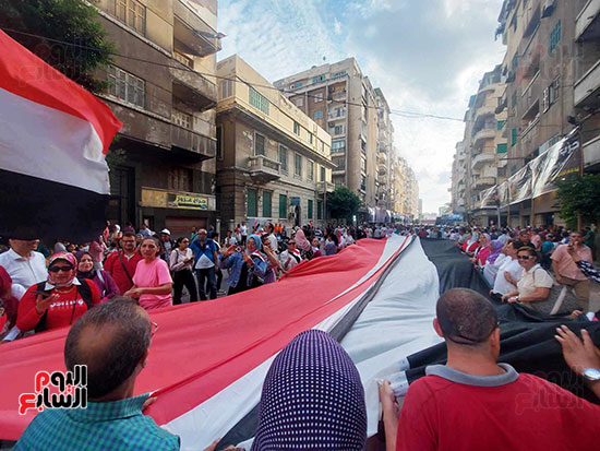 مسيرة-للقبائل-العربية-تصل-ميدان-القائد-إبراهيم--(1)