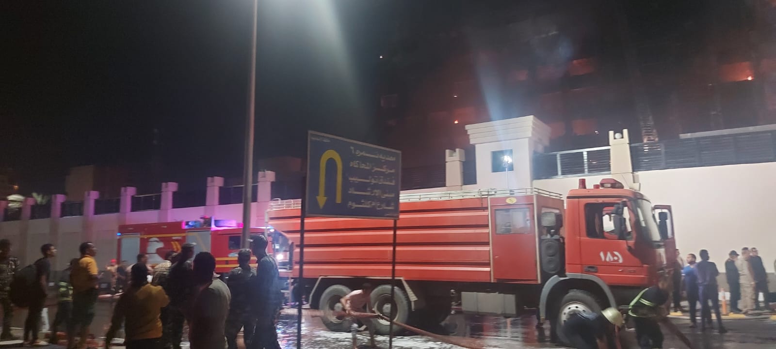 حريق مديرية أمن الإسماعيلية (17)