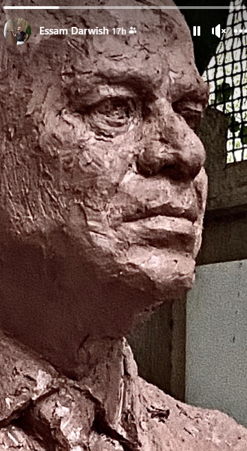 صورة التمثال للرئيس عبد الفتاح السيسى