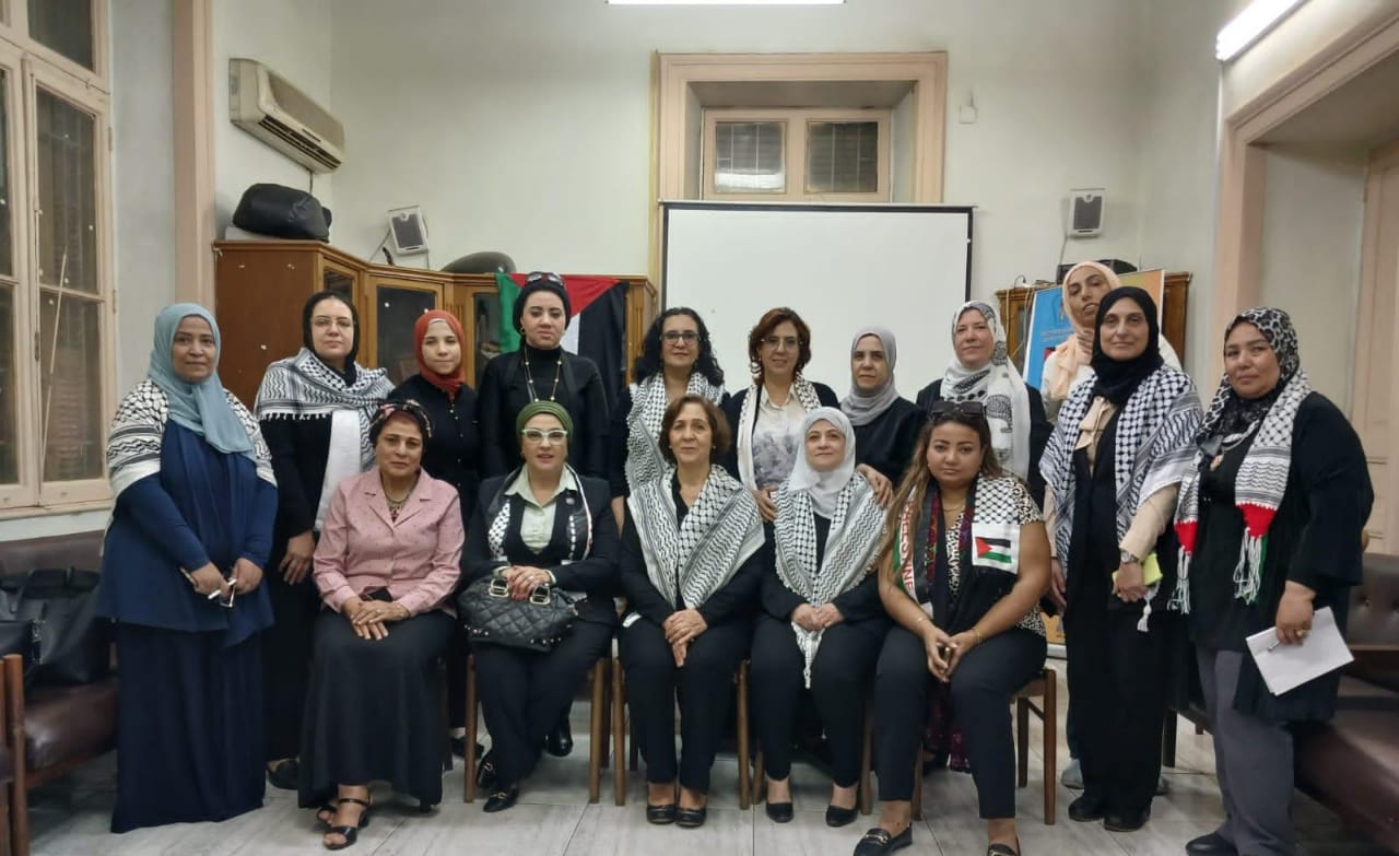 قيادات نسائية بالمصري الديمقراطي الاجتماعي تزرن اتحاد المرأة الفلسطينية بالقاهرة (3)