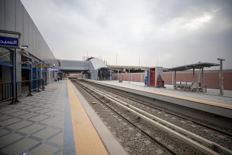  محطة مترو محور روض الفرج تستعد للافتتاح (4)