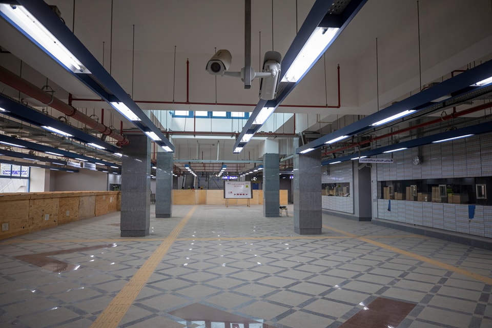  محطة مترو محور روض الفرج تستعد للافتتاح (7)