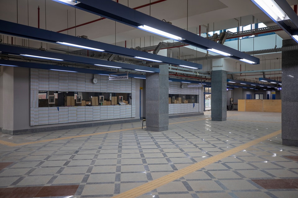  محطة مترو محور روض الفرج تستعد للافتتاح (6)