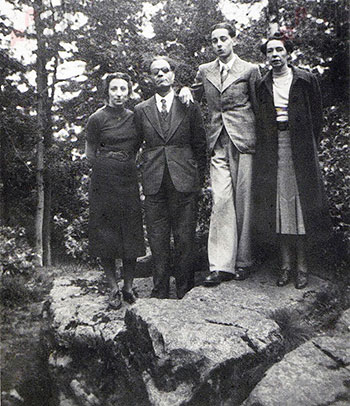 احد الزيارات العائليه الى بلجيكا عام 1938